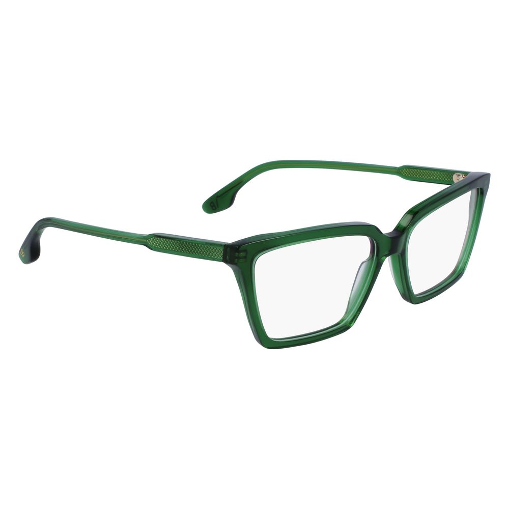 Victoria Beckham Women’s Optical Glasses – Green Square Frame, 55mm