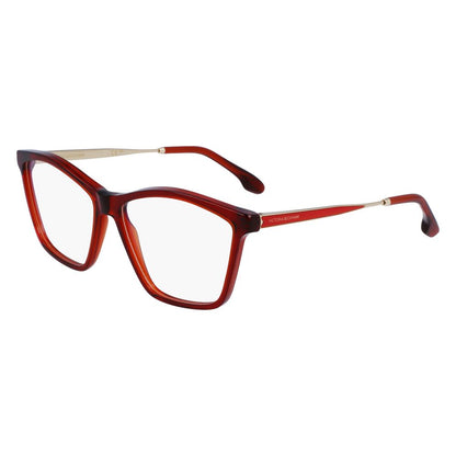 Victoria Beckham Women’s Optical Glasses – Red Full-Rim Frame
