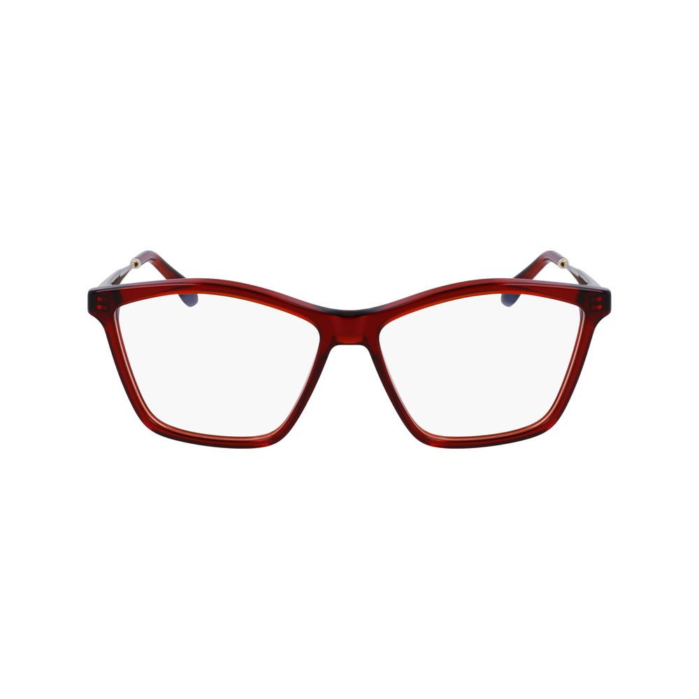 Victoria Beckham Women’s Optical Glasses – Red Full-Rim Frame