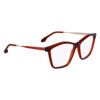 Victoria Beckham Women’s Optical Glasses – Red Full-Rim Frame