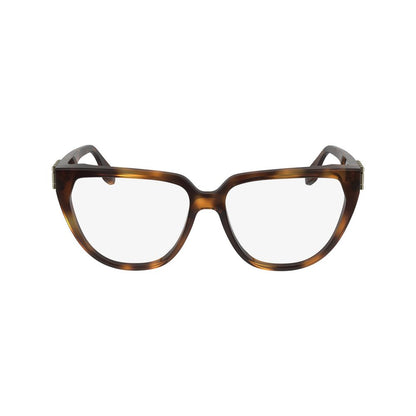 Victoria Beckham Women’s Oval Optical Glasses – Brown Full-Rim Frame, 54mm