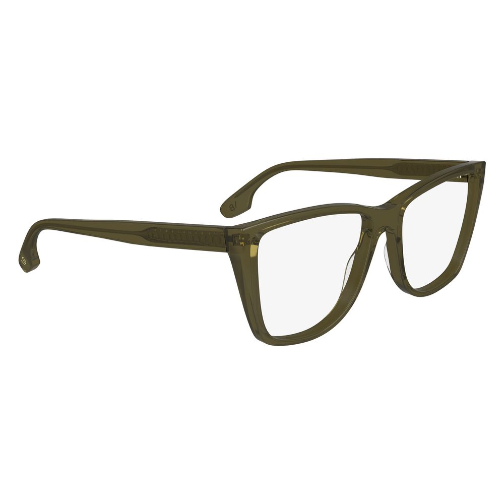 Victoria Beckham Women’s Optical Glasses – Green Square Frame, 54mm