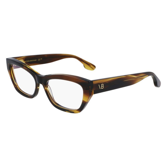 Victoria Beckham Brown Acetate Glasses – Optical Frames 53mm