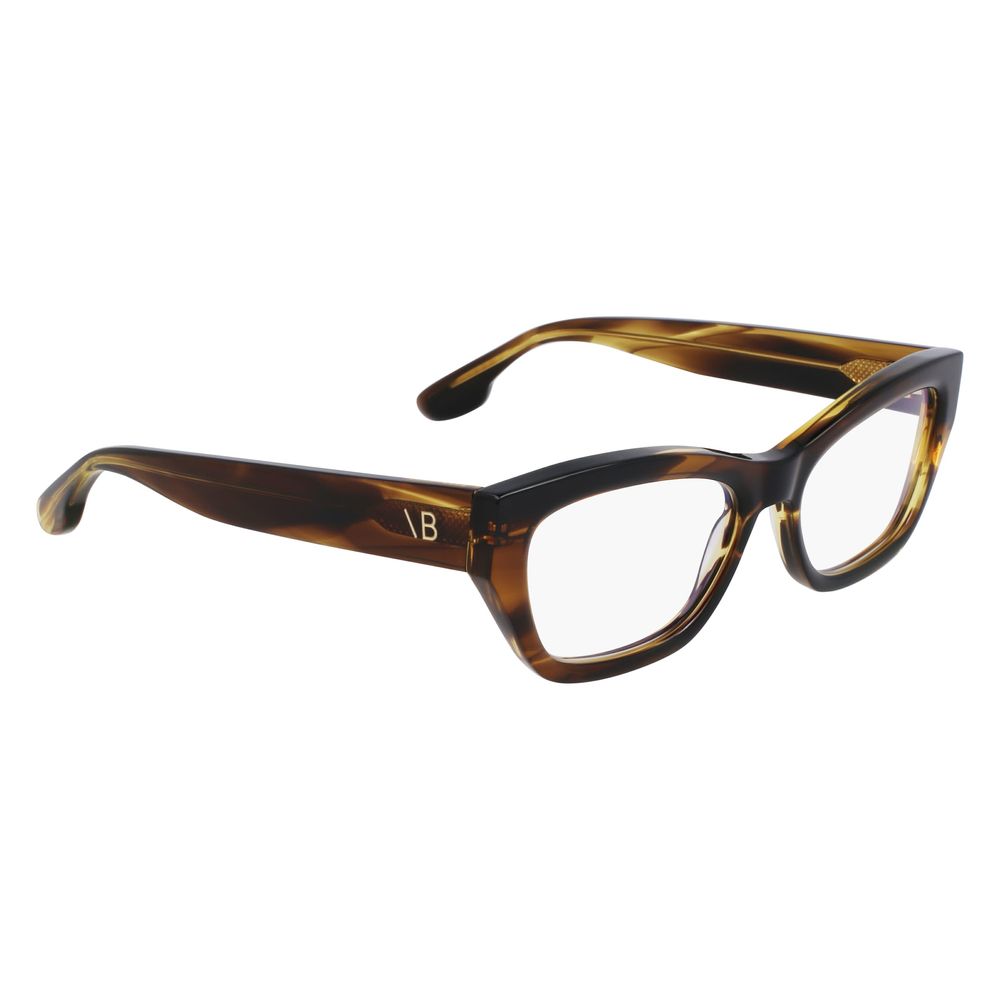 Victoria Beckham Brown Acetate Glasses – Optical Frames 53mm