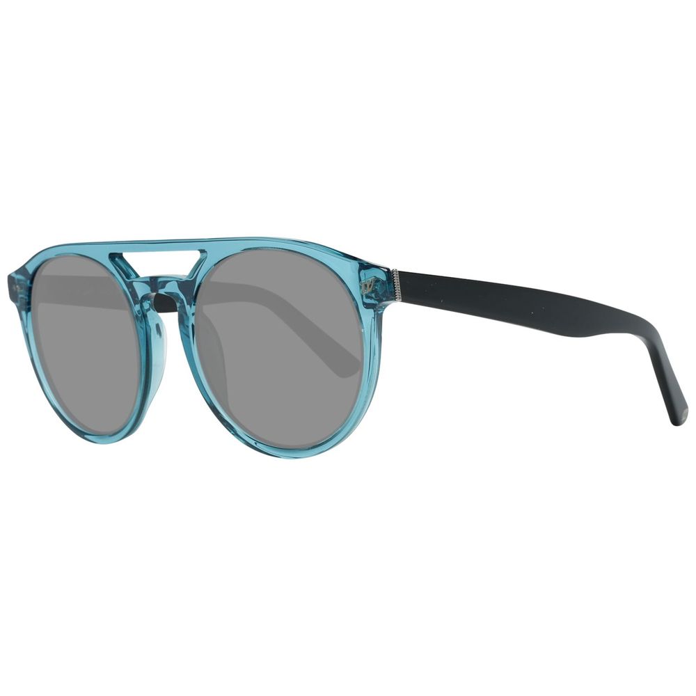 WEB EYEWEAR Men’s Sunglasses – Blue Plastic Frame, Grey Lenses