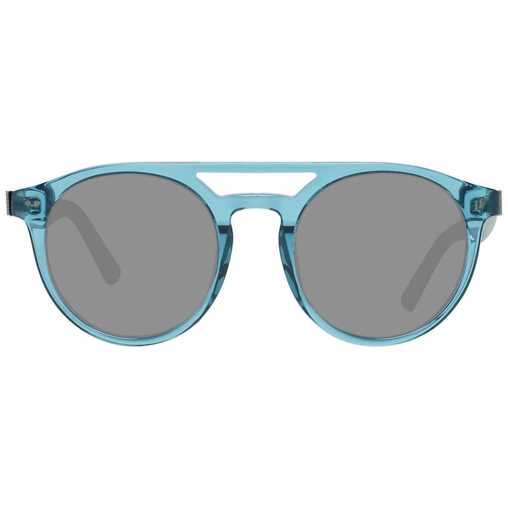 WEB EYEWEAR Men’s Sunglasses – Blue Plastic Frame, Grey Lenses