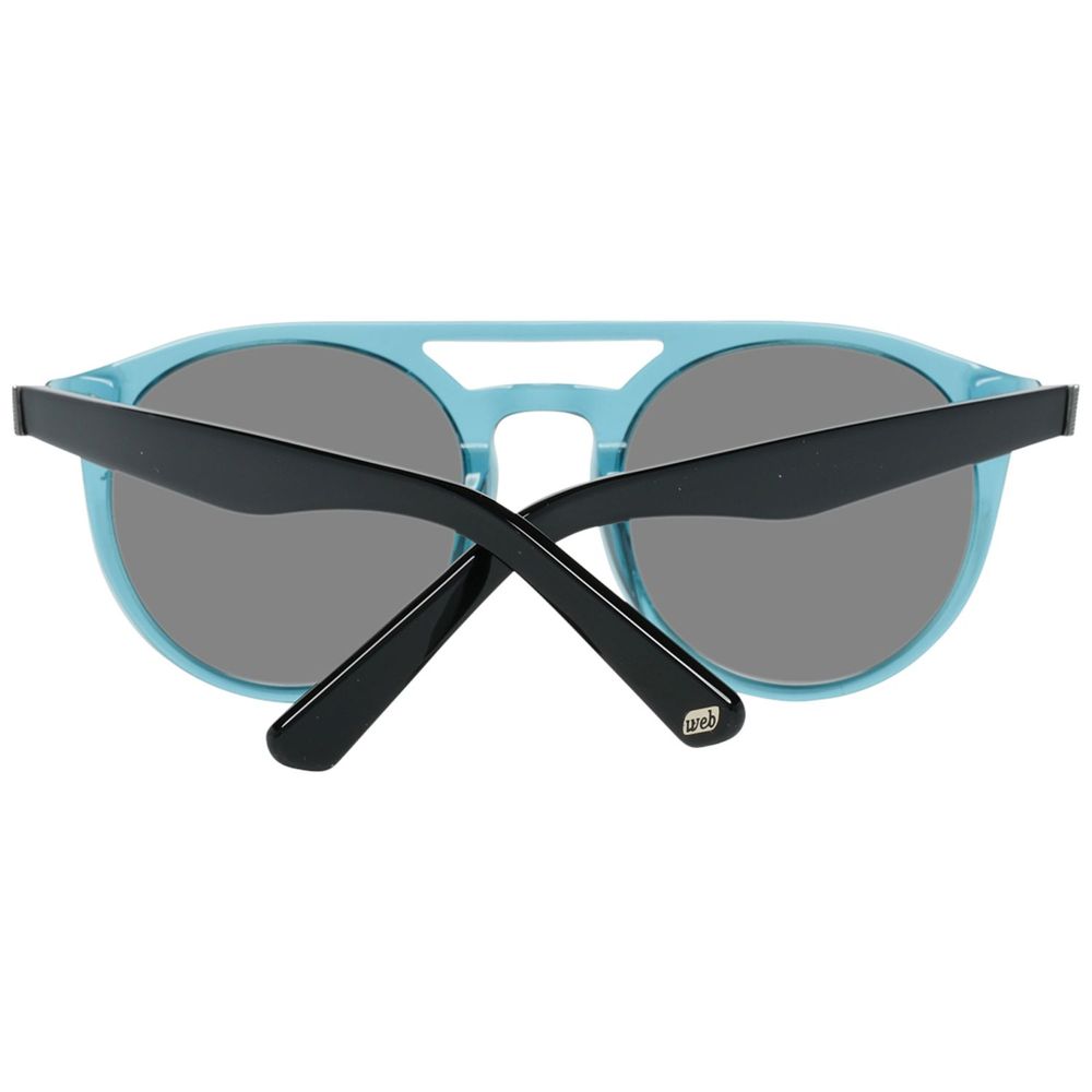 WEB EYEWEAR Men’s Sunglasses – Blue Plastic Frame, Grey Lenses