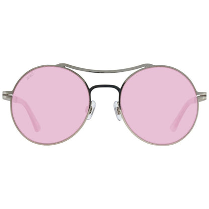 WEB EYEWEAR Women’s Gold Metal Sunglasses – Pink Lenses