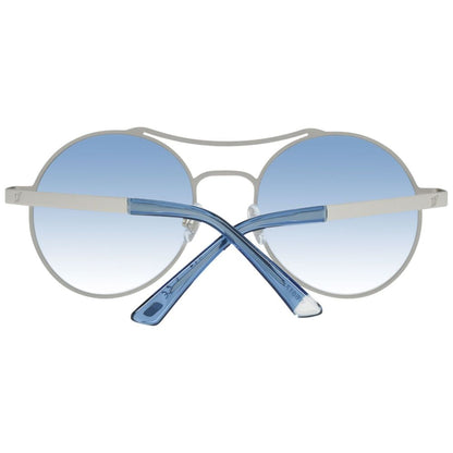 WEB EYEWEAR Women’s Sunglasses – Gold Metal Frame, Blue Lenses
