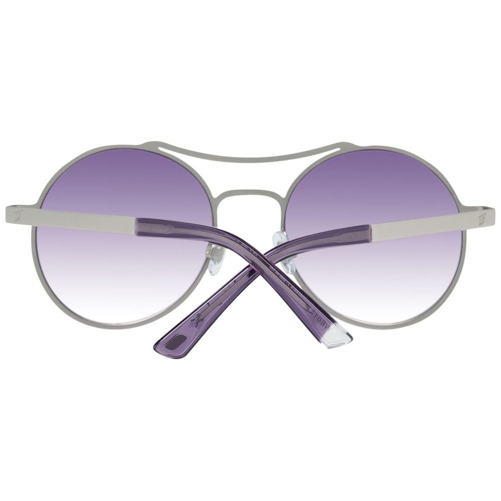 WEB EYEWEAR Women’s Gold Metal Sunglasses – Purple Lenses