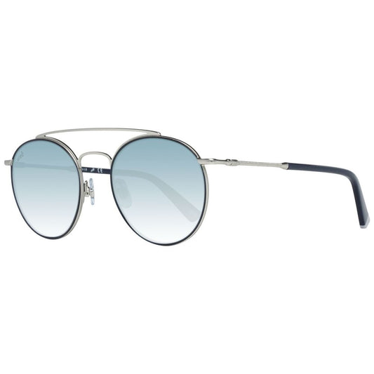 WEB EYEWEAR Men's Silver Metal Sunglasses – Blue Lenses