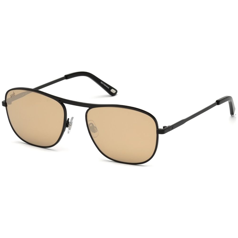WEB EYEWEAR Black Metal Sunglasses – Stylish Protection for Men