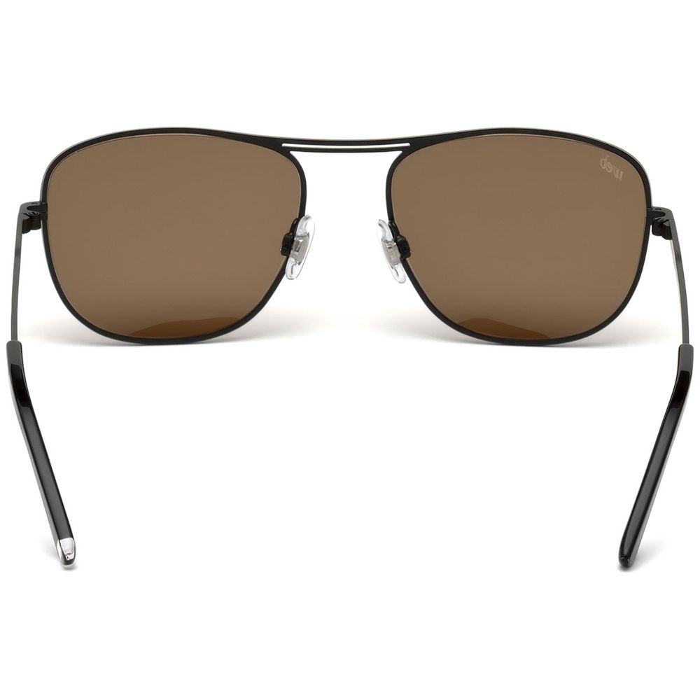 WEB EYEWEAR Black Metal Sunglasses – Stylish Protection for Men