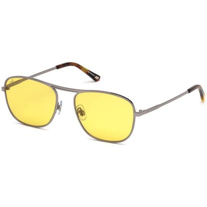 WEB EYEWEAR Silver Metal Sunglasses – Stylish Full-Rim Design
