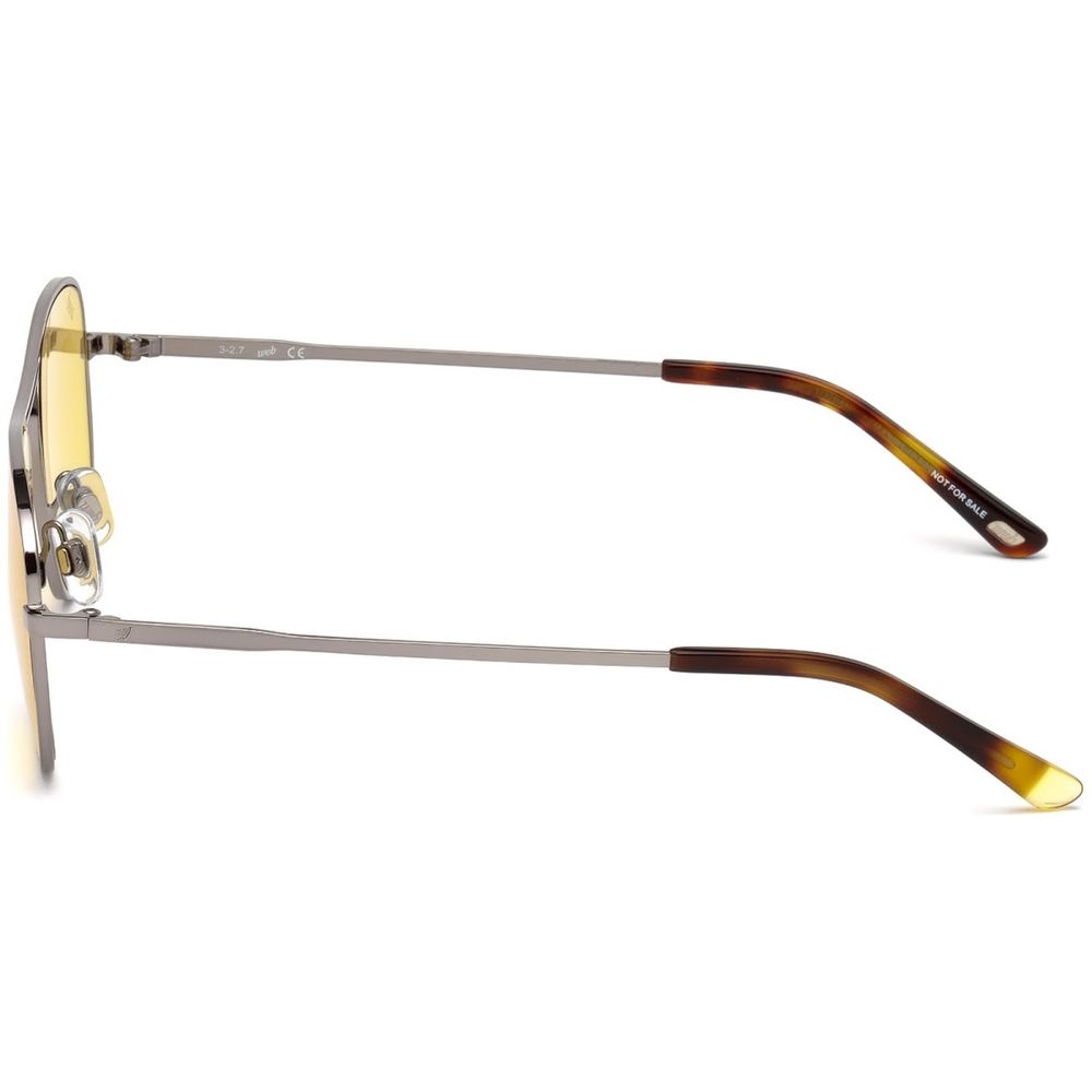 WEB EYEWEAR Silver Metal Sunglasses – Stylish Full-Rim Design