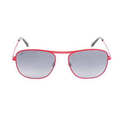 WEB EYEWEAR Multicolor Metal Sunglasses – Red Frame, Grey Lenses