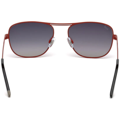 WEB EYEWEAR Multicolor Metal Sunglasses – Red Frame, Grey Lenses