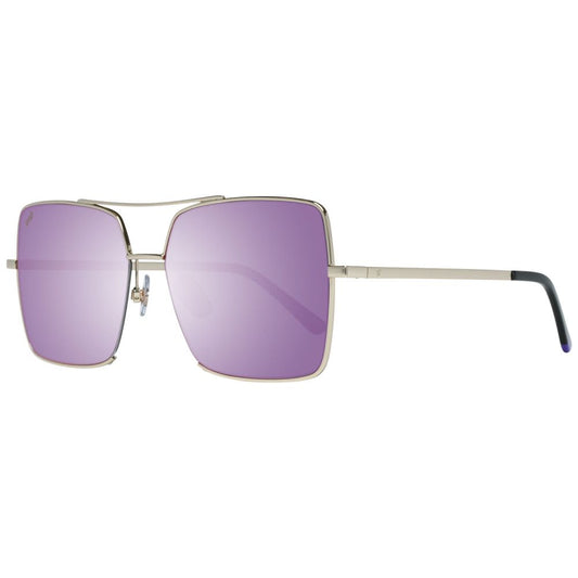 WEB EYEWEAR Women’s Sunglasses – Silver Metal Frame, Lilac Lenses