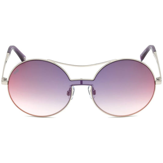 WEB EYEWEAR Women’s Silver Metal Sunglasses – Stylish UV Protection