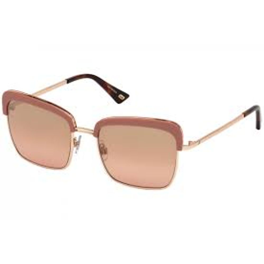 WEB EYEWEAR Women’s Sunglasses – Gold Metal Frame, Brown Lenses