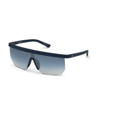 WEB EYEWEAR Men's Sunglasses – Blue Acetate Frame, Clear Lenses