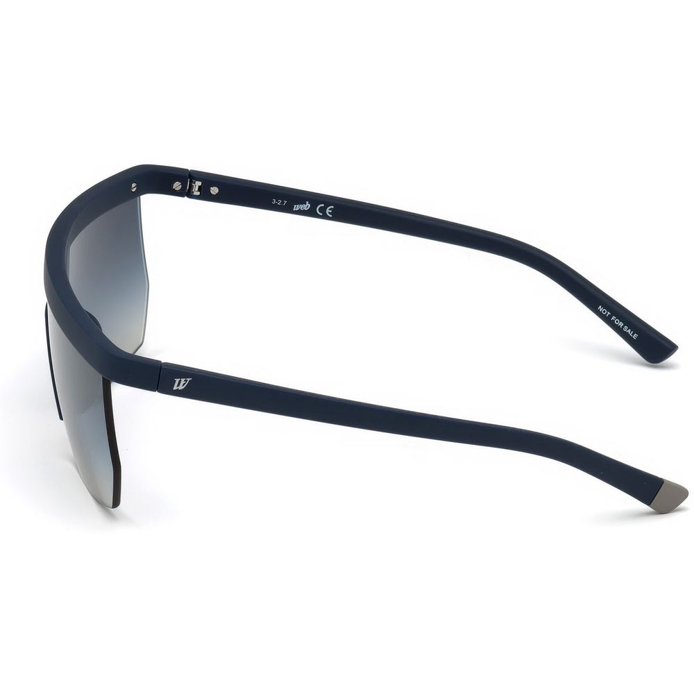 WEB EYEWEAR Men's Sunglasses – Blue Acetate Frame, Clear Lenses