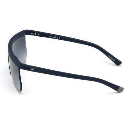 WEB EYEWEAR Men's Sunglasses – Blue Acetate Frame, Clear Lenses