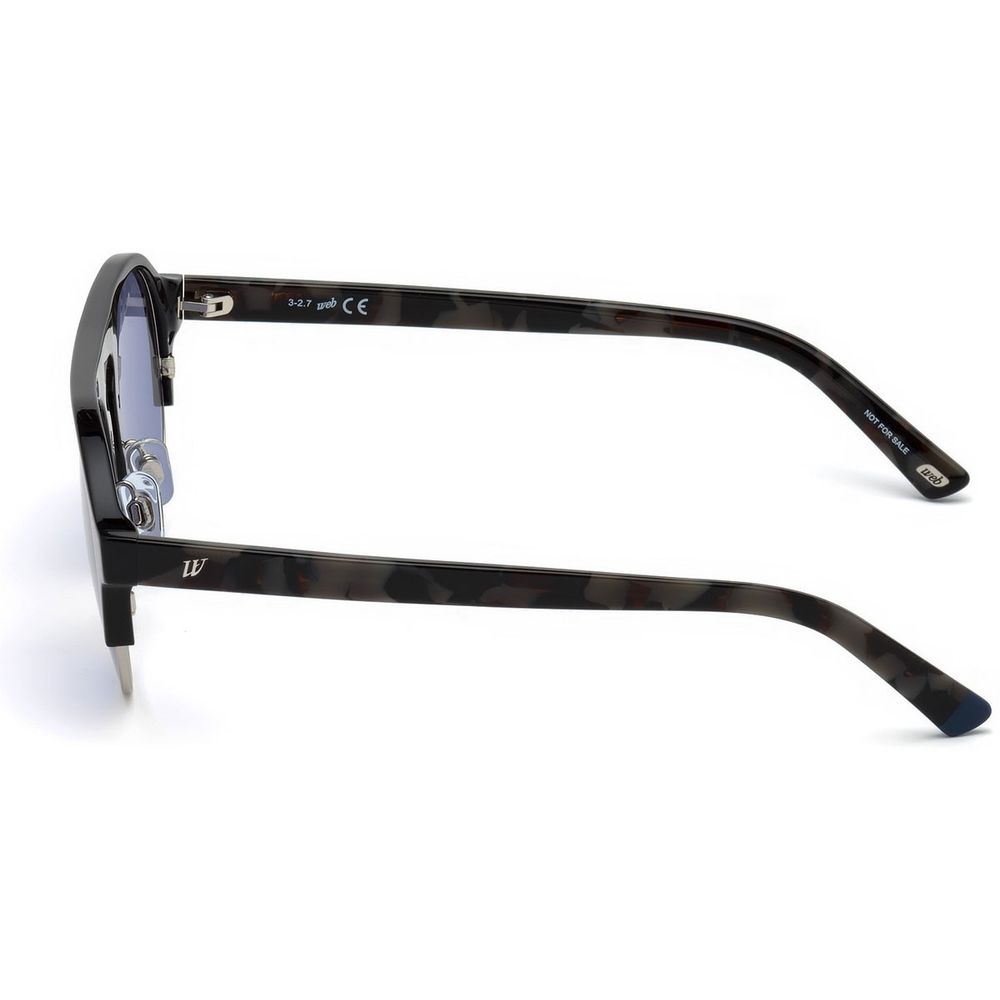 WEB EYEWEAR Black Acetate Sunglasses – Stylish Full-Rim Design