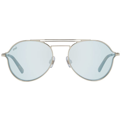 WEB EYEWEAR Men's Silver Metal Sunglasses – Blue Lenses