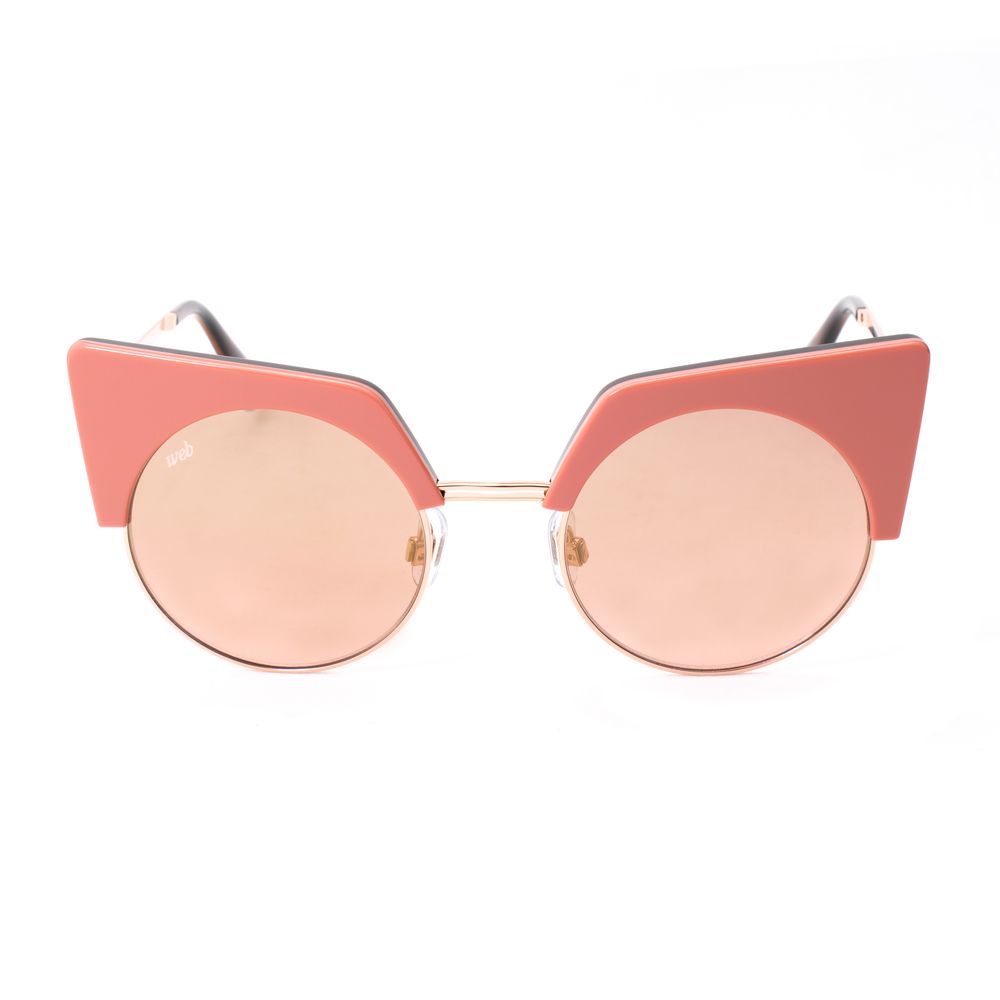 WEB EYEWEAR Women’s Sunglasses – Rose Acetate Frame, 49mm Lenses