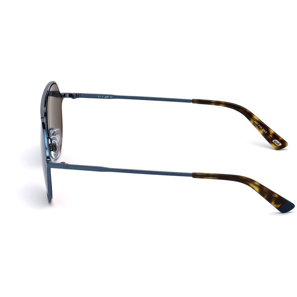 WEB EYEWEAR Men's Sunglasses – Blue Metal Frame, Dark Lenses