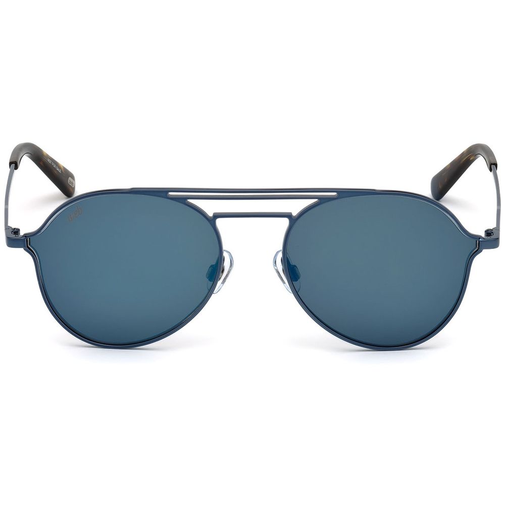 WEB EYEWEAR Men's Sunglasses – Blue Metal Frame, Dark Lenses