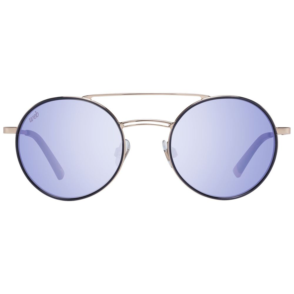 WEB EYEWEAR Women’s Sunglasses – Gold Metal Frame, Lila Lenses