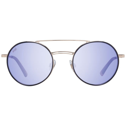 WEB EYEWEAR Women’s Sunglasses – Gold Metal Frame, Lila Lenses