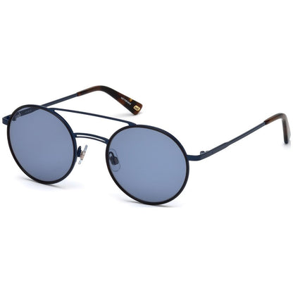 WEB EYEWEAR Blue Metal Sunglasses – Stylish Protection for Men