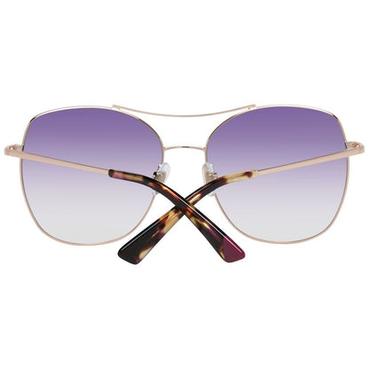 WEB EYEWEAR Women’s Gold Metal Sunglasses – Purple Lenses
