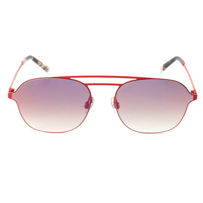 WEB EYEWEAR Multicolor Metal Sunglasses – Red Frame, Brown Lenses
