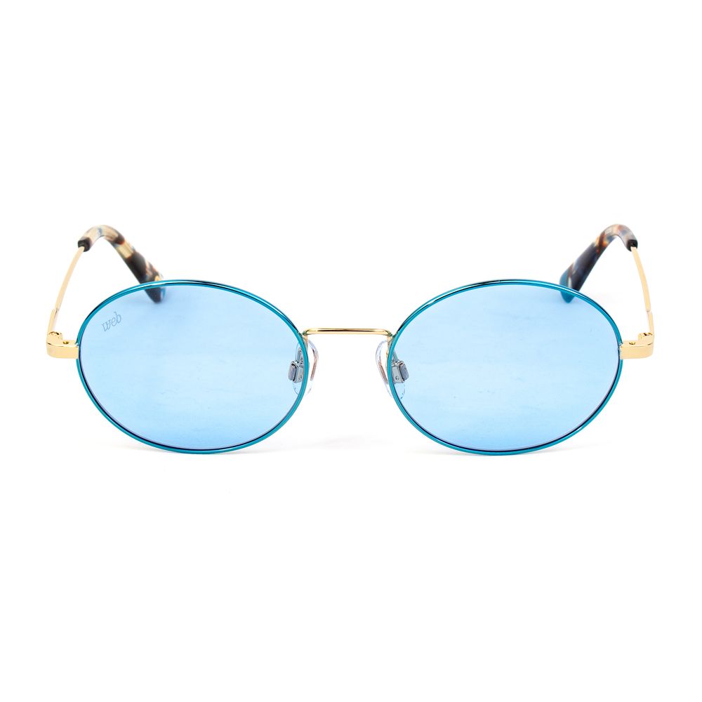 WEB EYEWEAR Women’s Gold Metal Sunglasses – Stylish 51mm Lenses