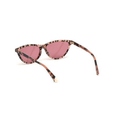 WEB EYEWEAR Women’s Sunglasses – Brown Plastic Frame, Red Lenses