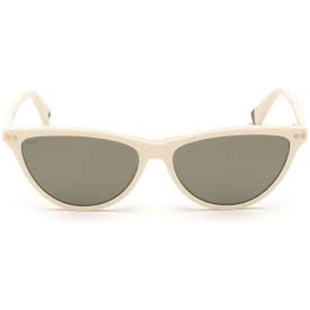 WEB EYEWEAR Women’s Sunglasses – White Acetate Frame, Gray Lenses