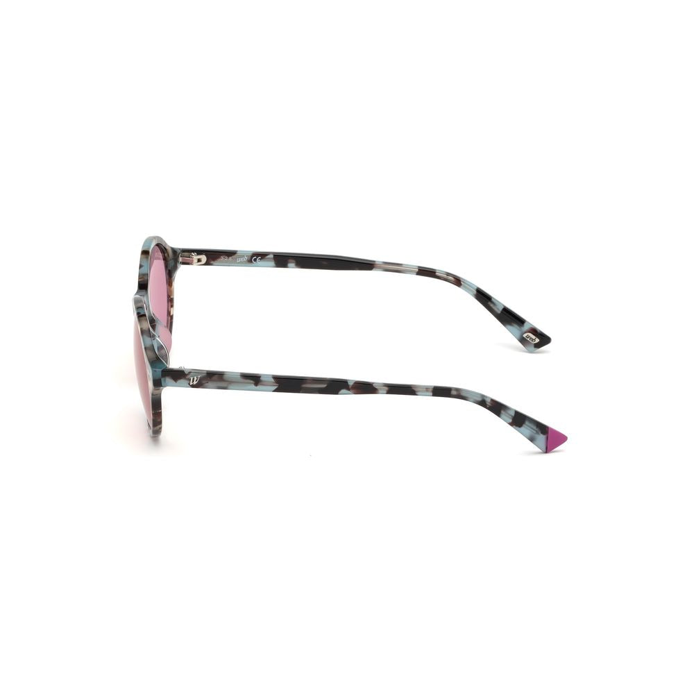 WEB EYEWEAR Women’s Sunglasses – Brown Plastic Frame, Lilac Lenses