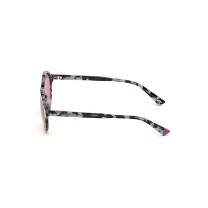 WEB EYEWEAR Women’s Sunglasses – Brown Plastic Frame, Lilac Lenses
