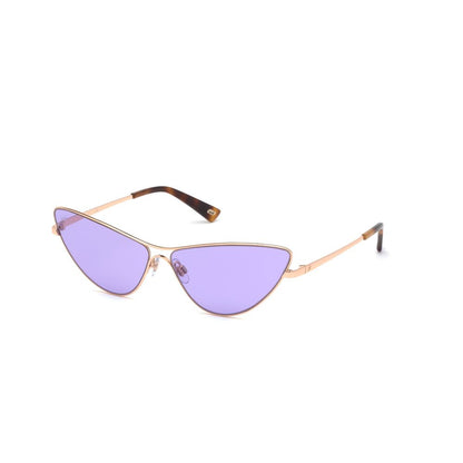 WEB EYEWEAR Women’s Gold Metal Sunglasses – Lilac Lenses