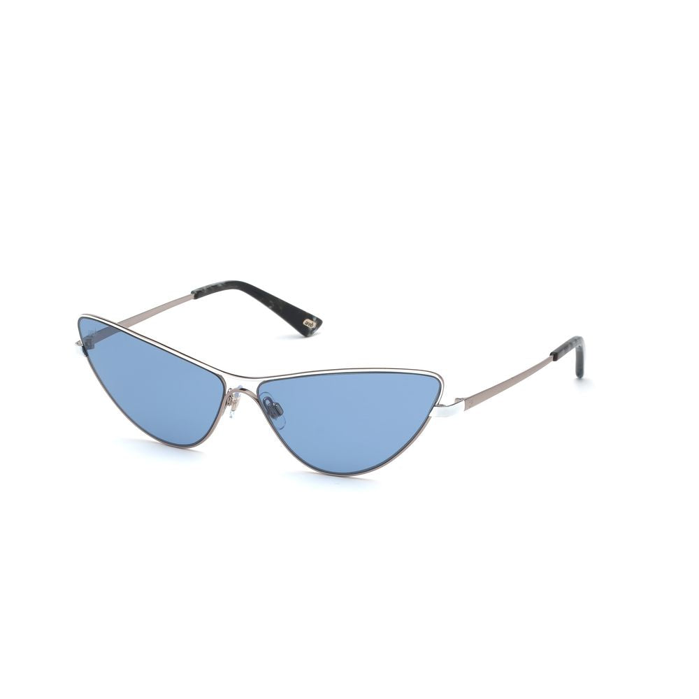 WEB EYEWEAR Women’s Sunglasses – Gold Metal Frame, Blue Lenses