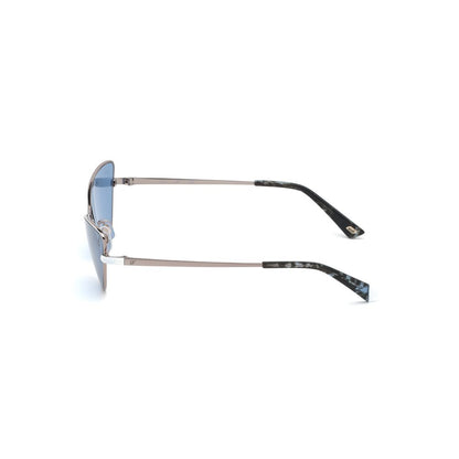 WEB EYEWEAR Women’s Sunglasses – Gold Metal Frame, Blue Lenses