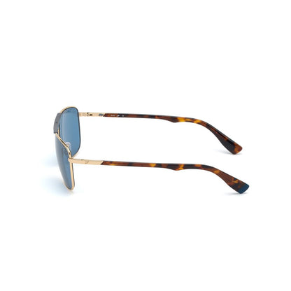 WEB EYEWEAR Gold Metal Sunglasses – Stylish Rectangular Frame