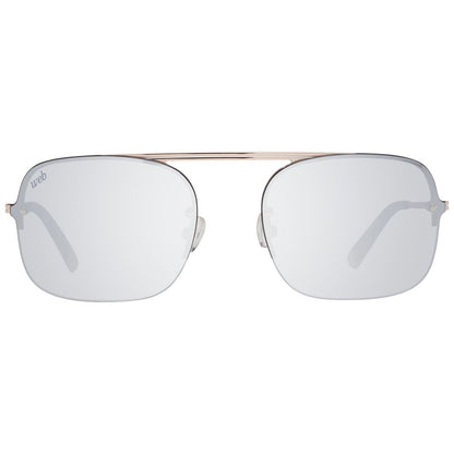 WEB EYEWEAR Men's Sunglasses – Silver Metal Frame, 57mm Lenses