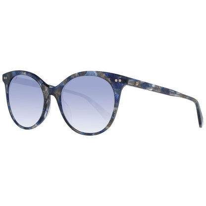 WEB EYEWEAR Women’s Sunglasses – Multicolour Plastic Frame, Blue Lenses