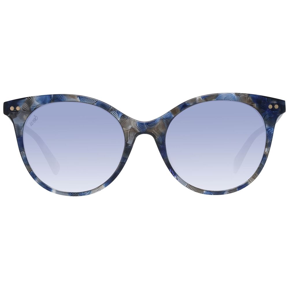WEB EYEWEAR Women’s Sunglasses – Multicolour Plastic Frame, Blue Lenses