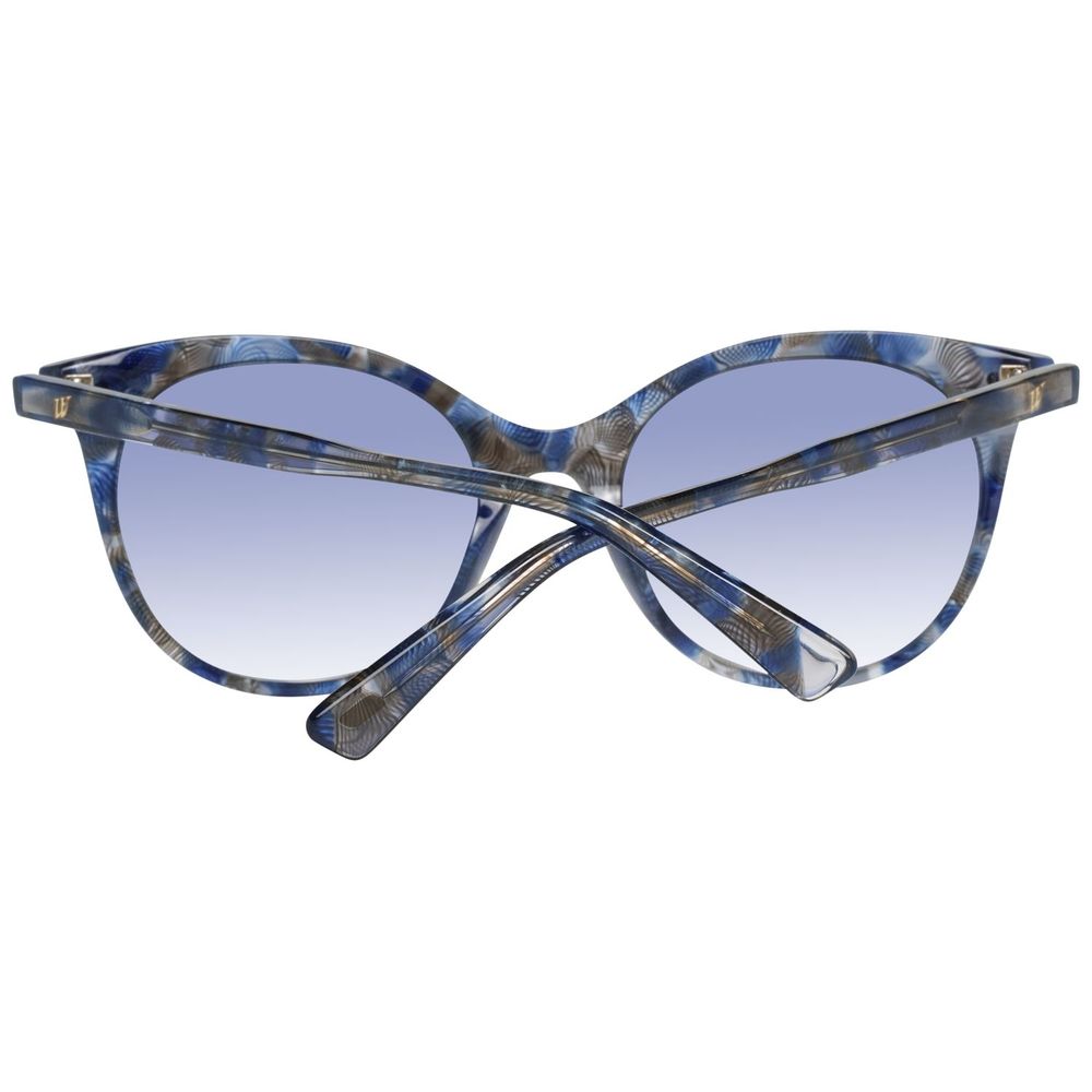 WEB EYEWEAR Women’s Sunglasses – Multicolour Plastic Frame, Blue Lenses